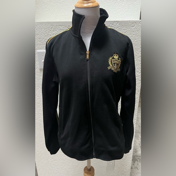 Lauren Ralph Lauren Jackets & Blazers - Lauren Active Ralph Lauren Gold Track Suit Jacket